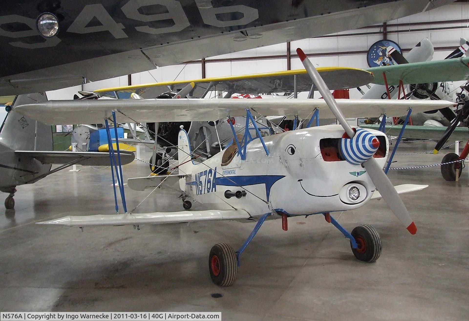 N576A, 1964 Bretthauer Lewann Biplane DD-1 C/N 1, Bretthauer Lewann DD-1 at the Planes of Fame Air Museum, Valle AZ