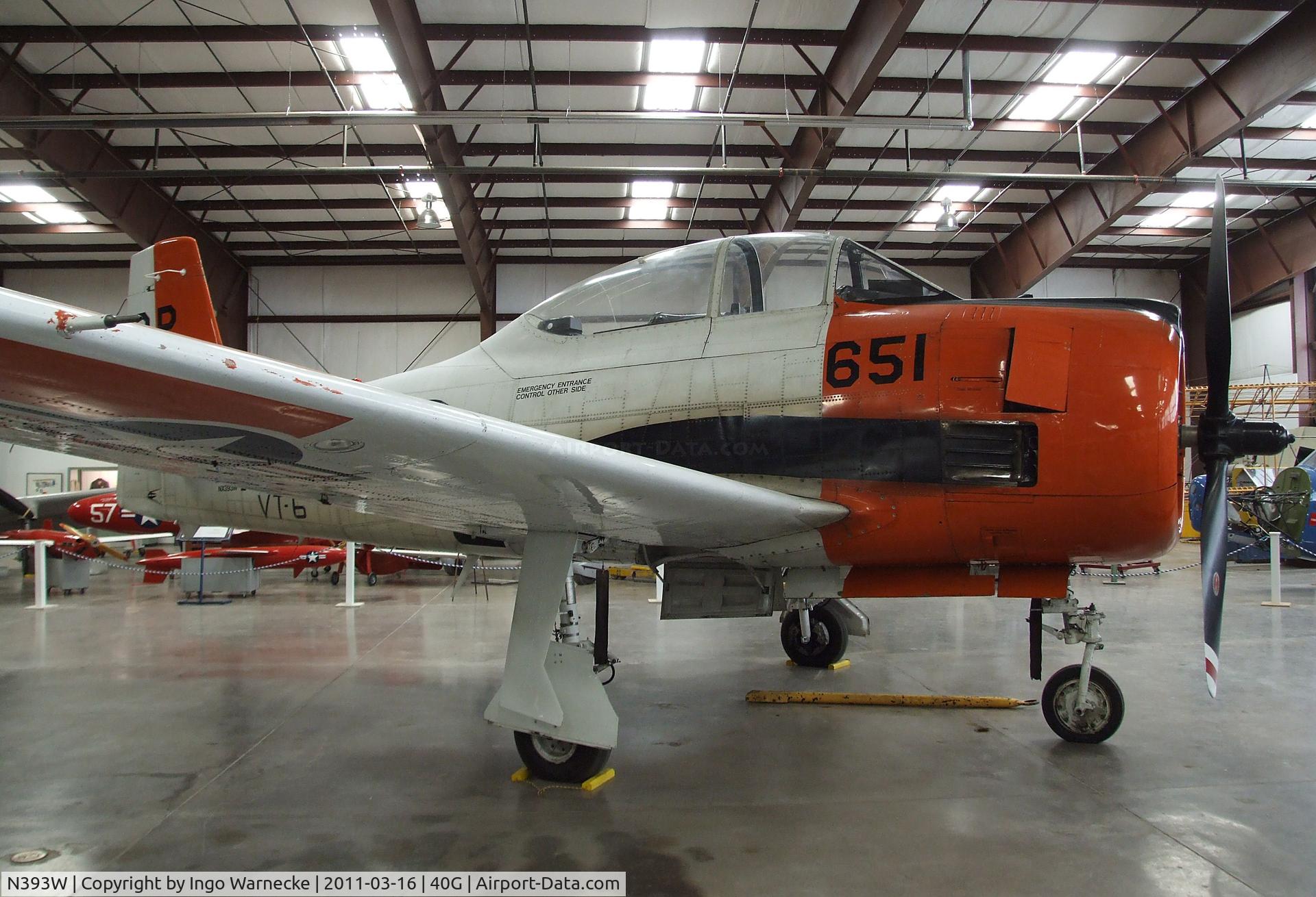 N393W, 1954 North American T-28B Trojan C/N 200-381, North American T-28B Trojan at the Planes of Fame Air Museum, Valle AZ