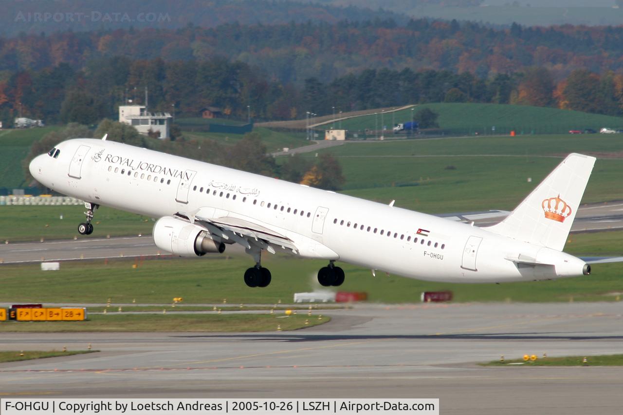 F-OHGU, 1997 Airbus A321-211 C/N 675, royal jordanian - no colors