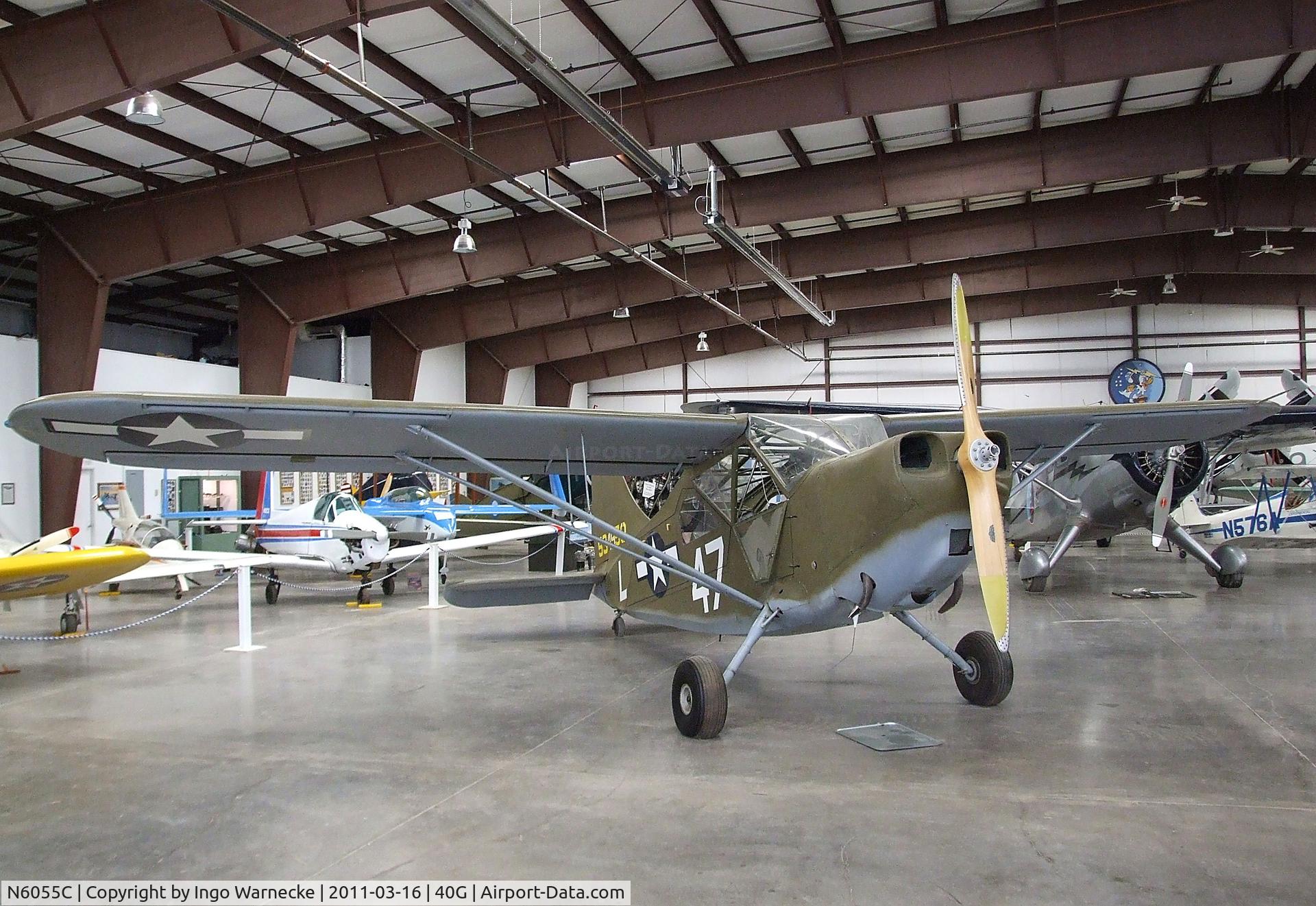 N6055C, 1945 Stinson U-19B (L-5G) C/N Not found 45-34950/N6055C, Stinson L-5G Sentinel at the Planes of Fame Air Museum, Valle AZ