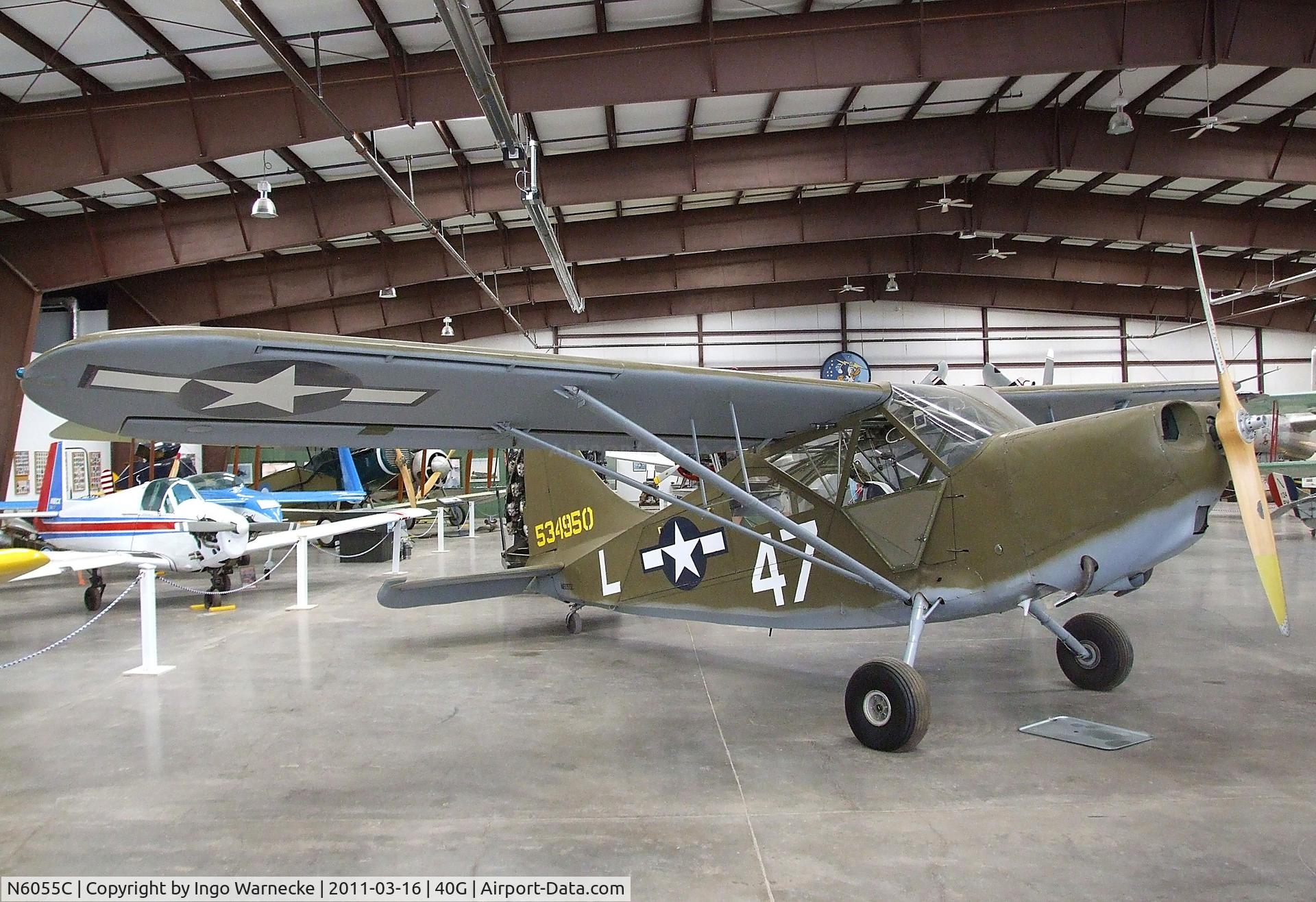 N6055C, 1945 Stinson U-19B (L-5G) C/N Not found 45-34950/N6055C, Stinson L-5G Sentinel at the Planes of Fame Air Museum, Valle AZ