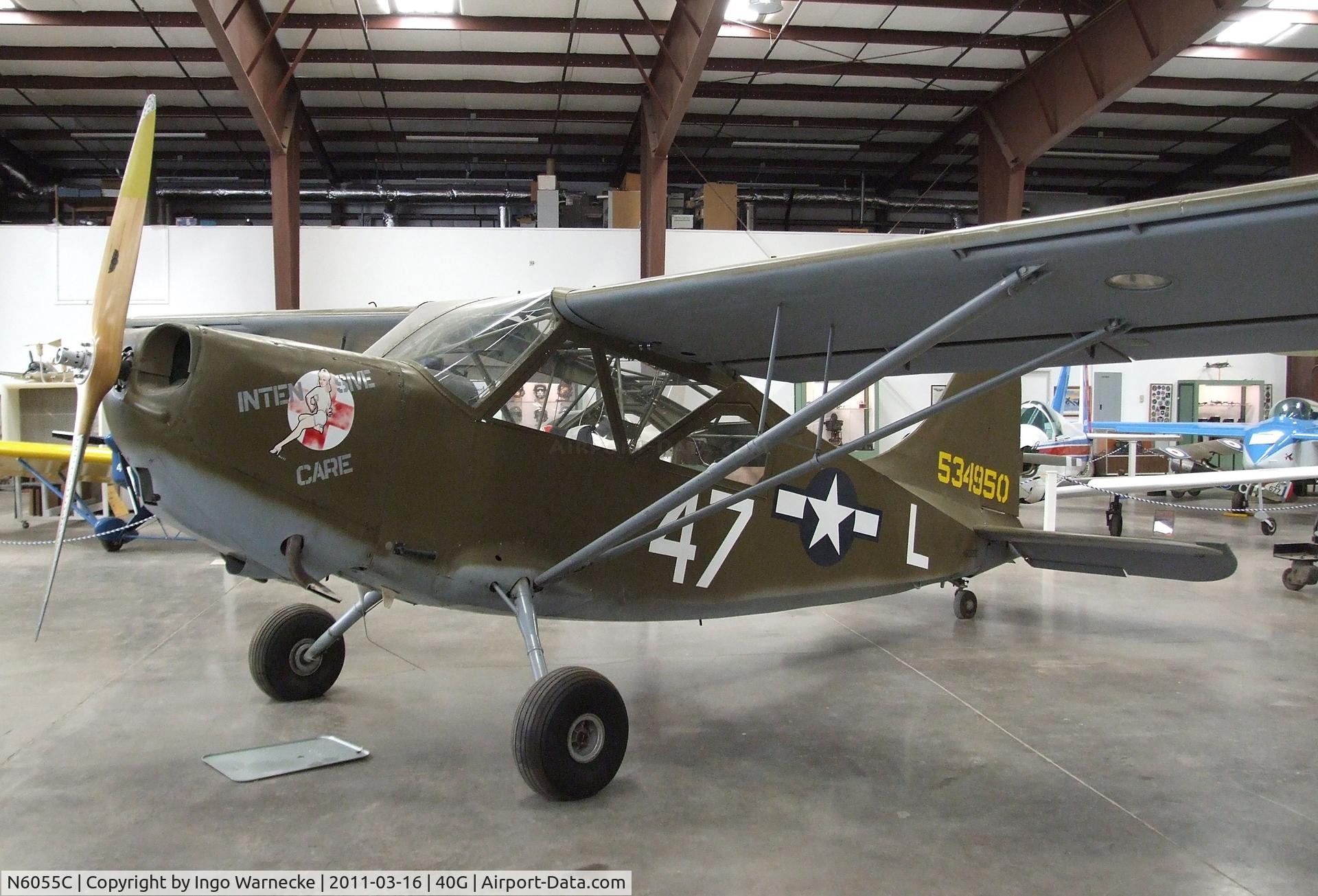 N6055C, 1945 Stinson U-19B (L-5G) C/N Not found 45-34950/N6055C, Stinson L-5G Sentinel at the Planes of Fame Air Museum, Valle AZ