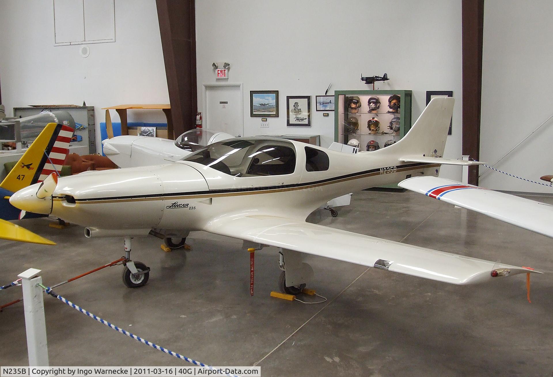 N235B, 1989 Lancair 235 C/N 39, Lancair (H.G. Schorpp) 235 at the Planes of Fame Air Museum, Valle AZ