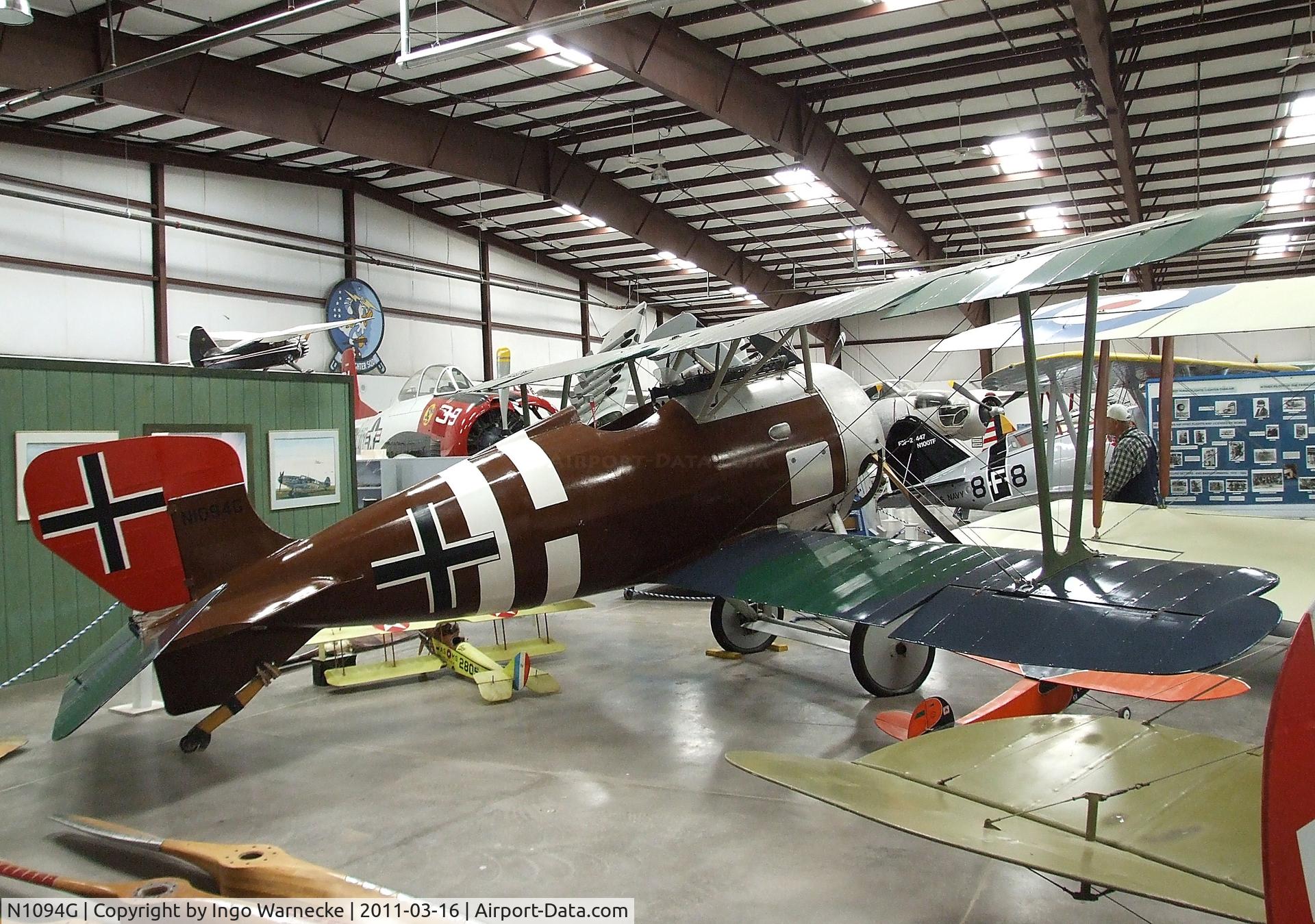 N1094G, Siemens-Schuckert (SSW) D-IV C/N S10, Carl R Swanson Siemens-Schuckert D IV replica at the Planes of Fame Air Museum, Valle AZ