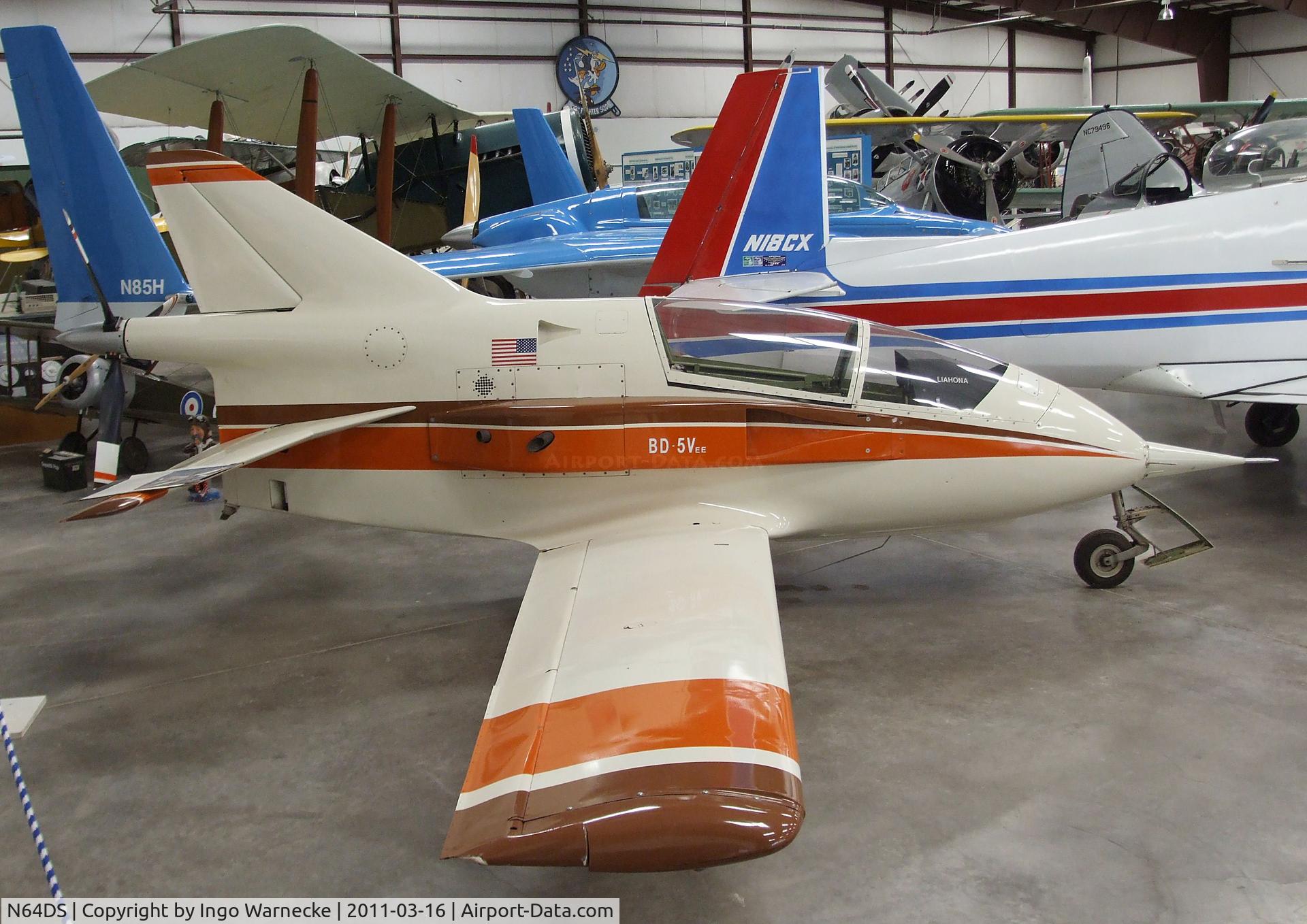 N64DS, Bede BD-5VEE C/N 1154, Bede (D.J. Sauser) BD-5VEE at the Planes of Fame Air Museum, Valle AZ