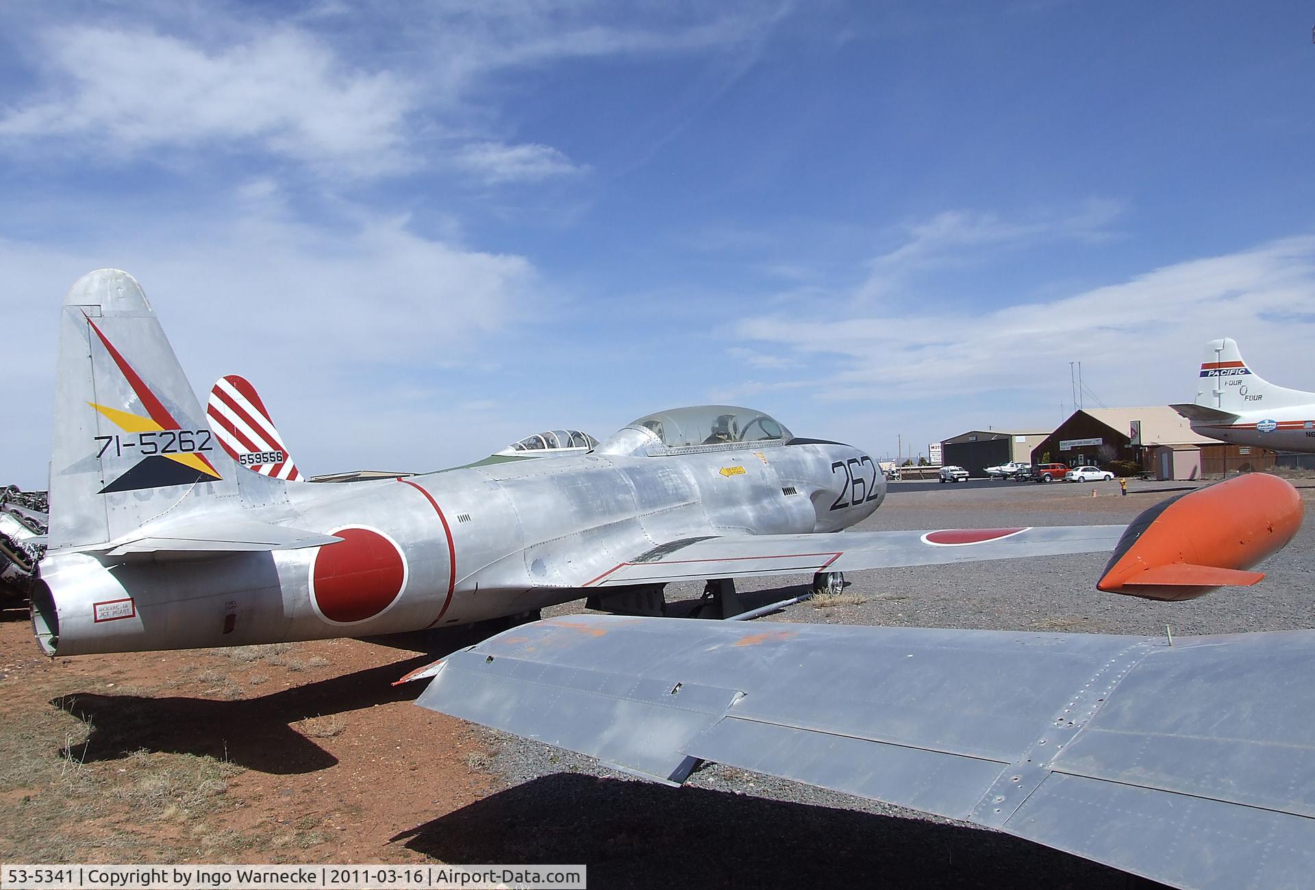 53-5341, 1953 Lockheed T-33A Shooting Star C/N 580-8680, Lockheed T-33A at the Planes of Fame Air Museum, Valle AZ