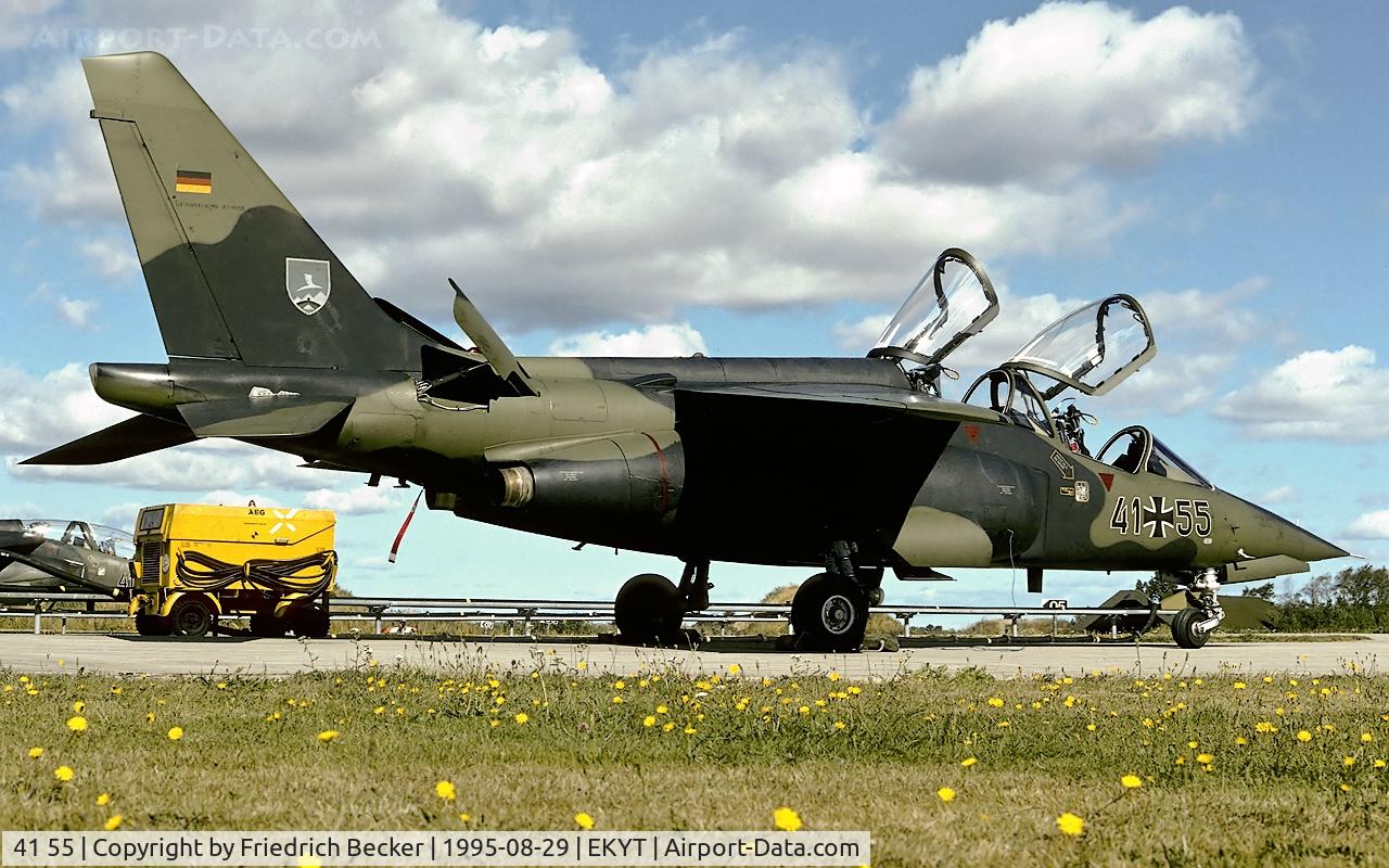 41 55, Dassault-Dornier Alpha Jet A C/N 0155, tactiacal waeponry at Aalborg AB