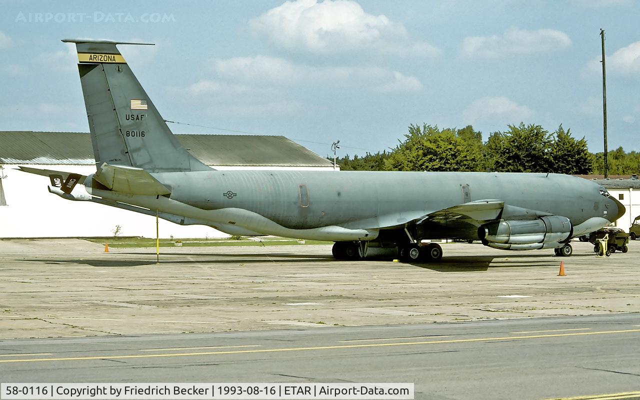 58-0116, 1958 Boeing KC-135E Stratotanker C/N 17861, deployed to Ramstein