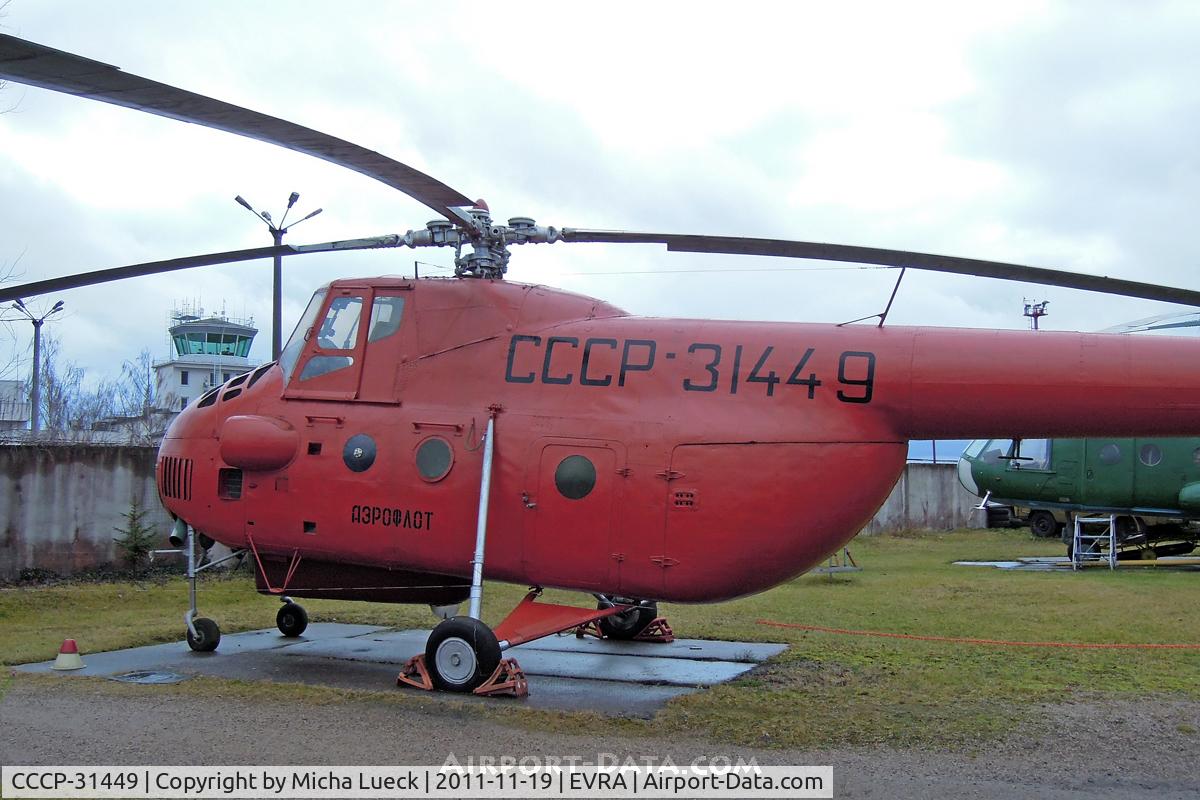 CCCP-31449, Mil Mi-4 Hound C/N Not found CCCP-31449, At Aviomuzejs, Riga