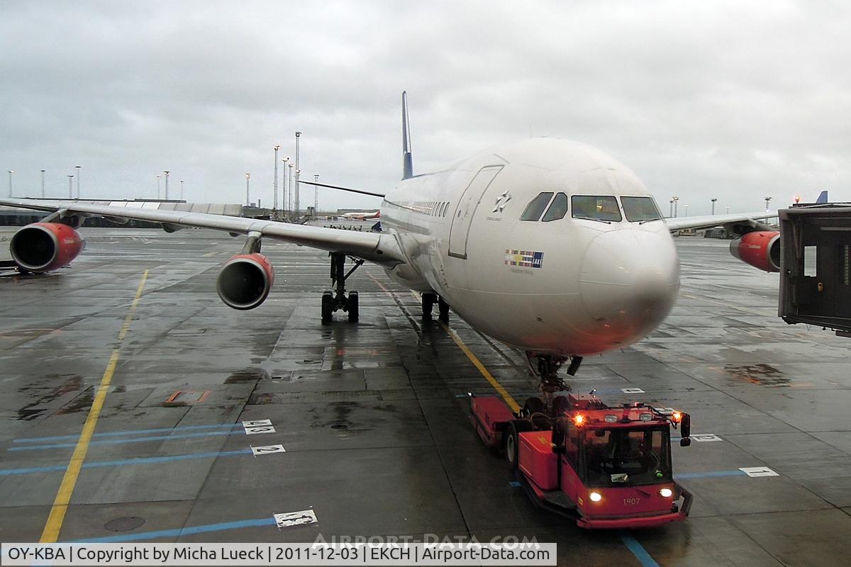 OY-KBA, 2001 Airbus A340-313X C/N 435, At CPH