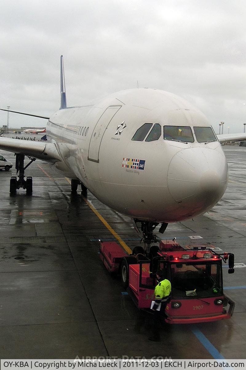 OY-KBA, 2001 Airbus A340-313X C/N 435, At CPH