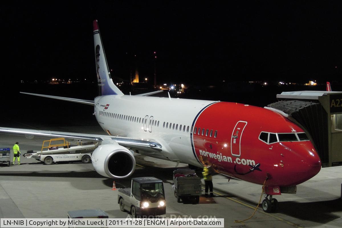 LN-NIB, 2011 Boeing 737-86J C/N 36879, In Oslo