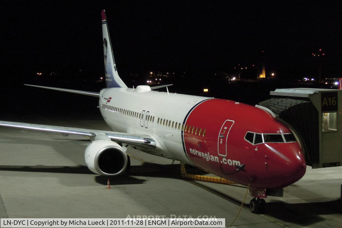 LN-DYC, 2010 Boeing 737-8JP C/N 39164, At Oslo