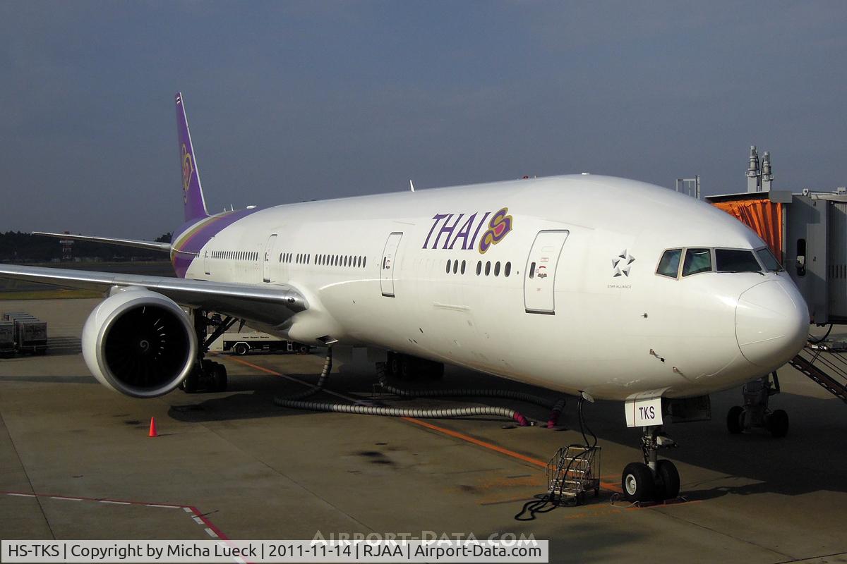 HS-TKS, 2007 Boeing 777-35R/ER C/N 35160, At Narita