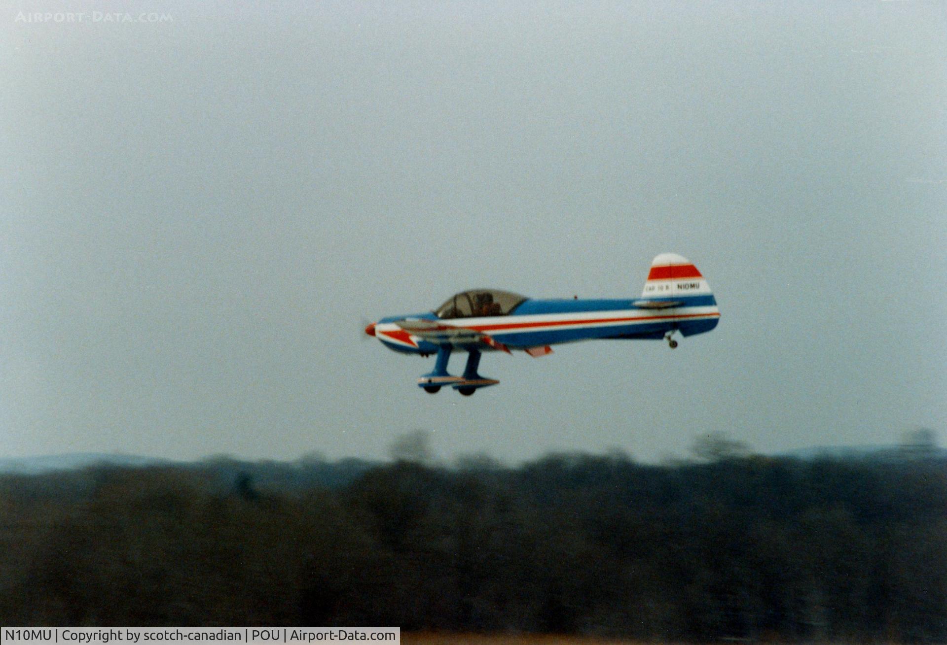 N10MU, Mudry CAP-10B C/N 91, Avions Mudry CAP 10B N10MU at Dutchess County Airport, Poughkeepsie, NY - circa 1980's