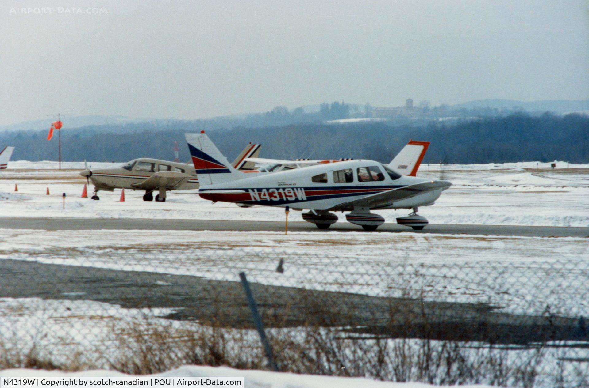 N4319W, 1983 Piper PA-28-161 C/N 28-8416011, 1983 Piper PA-28-161 N4319W at Dutchess County Airport, Poughkeepsie, NY - circa 1980's
