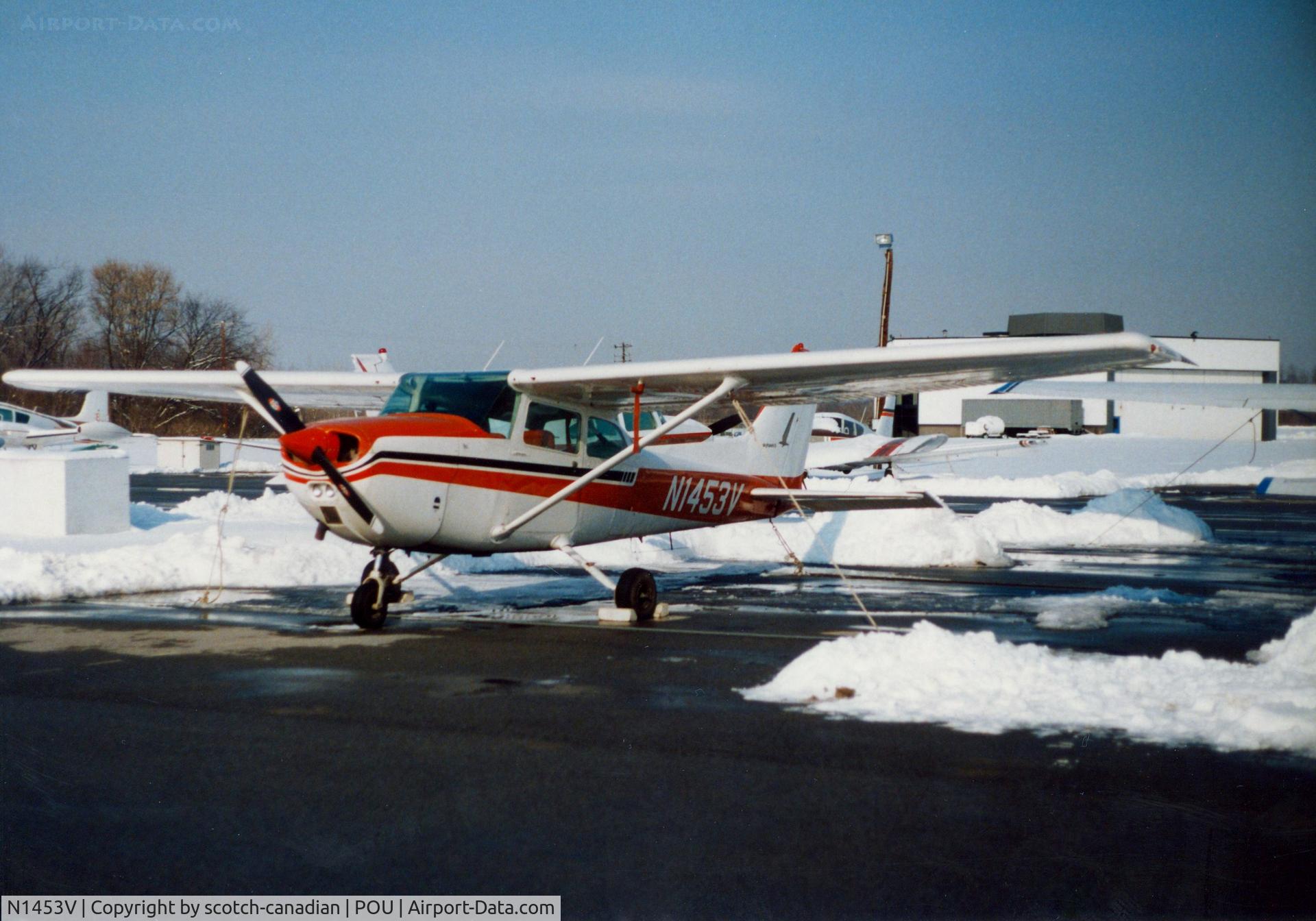 N1453V, 1974 Cessna 172M C/N 17263590, 1974 Cessna 172M N1453V at Dutchess County Airport, Poughkeepsie, NY - circa 1980's 