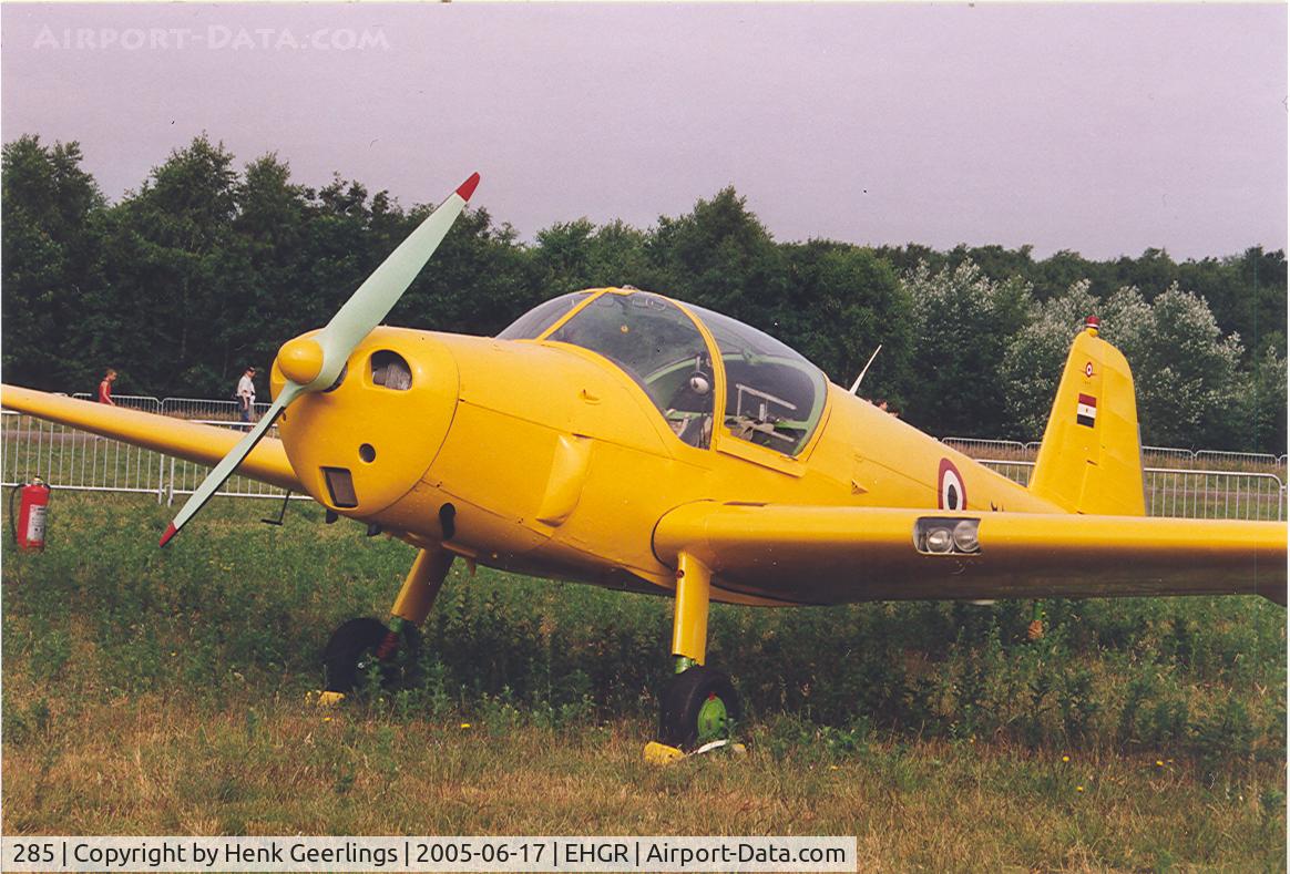 285, Gomhouriya mark 8 C/N 266, Egypt Airforce Training plane at Dutch AF Openday. June 2005