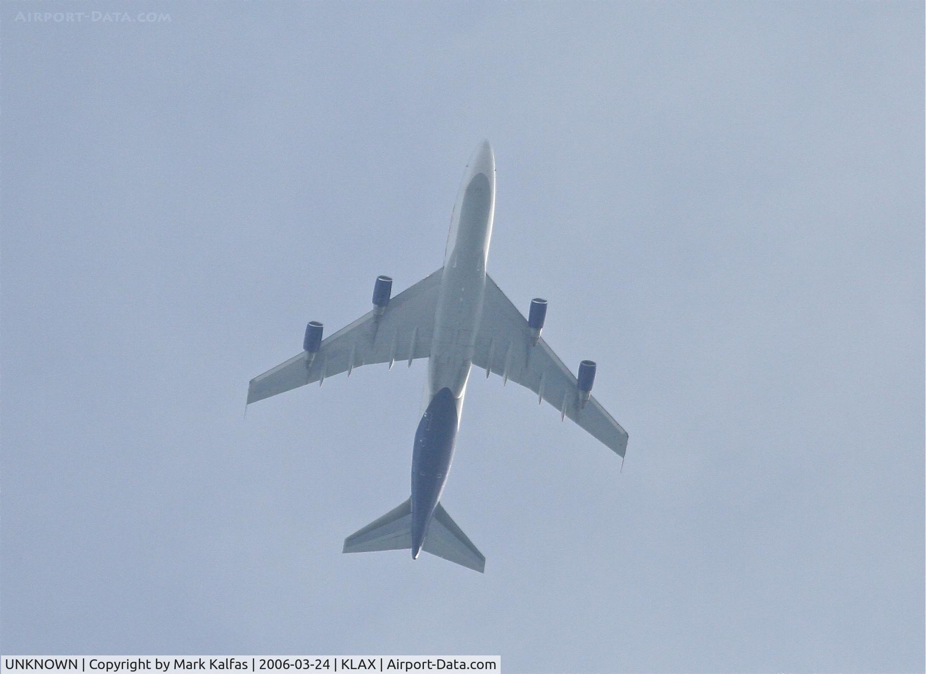 UNKNOWN, Boeing 747 C/N Unknown, Atlas Air 747-400F, 10,000' over the top of KLAX on the LOOP FOUR departure.