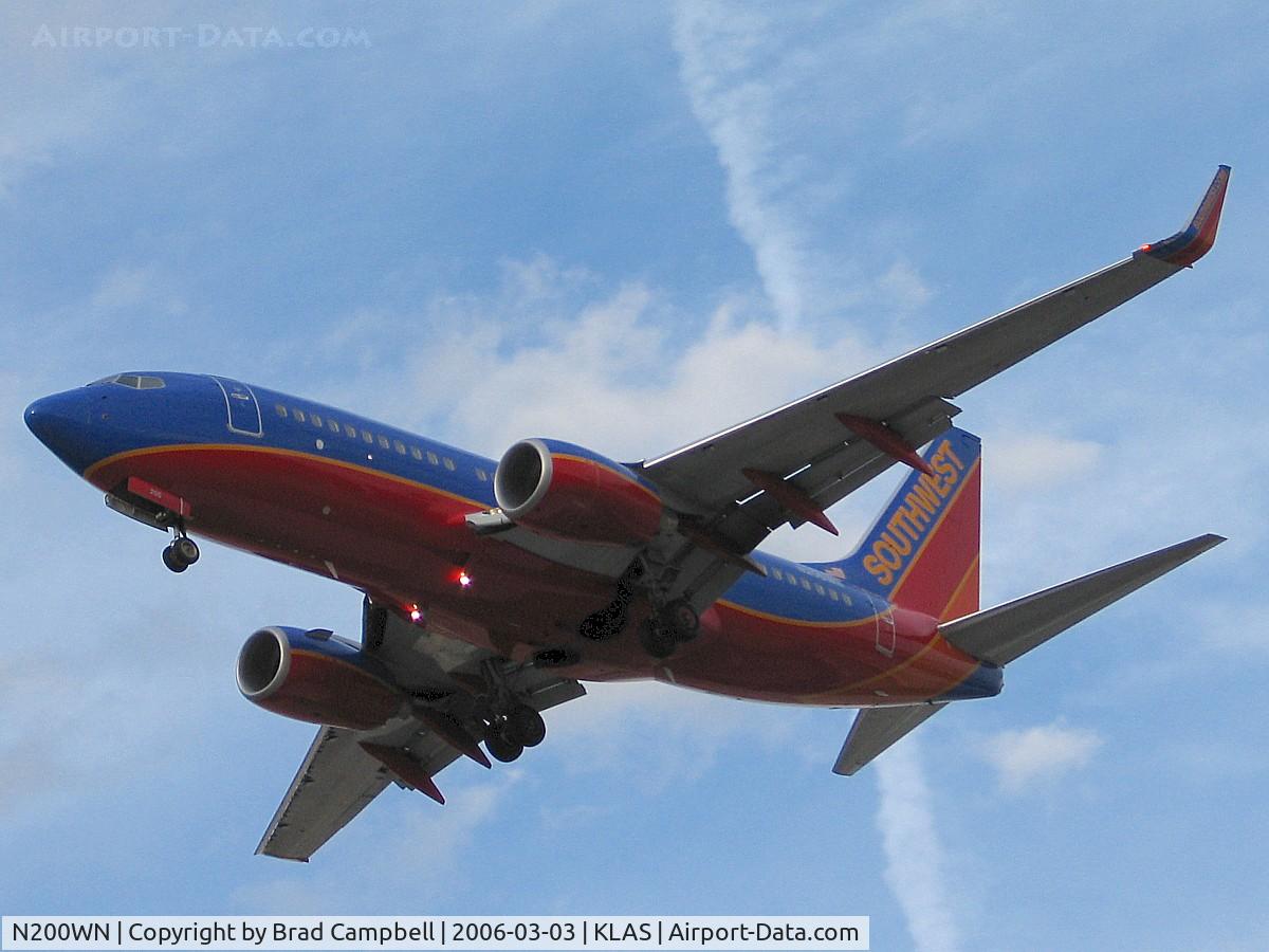 N200WN, 2005 Boeing 737-7H4 C/N 32482, Southwest Airlines