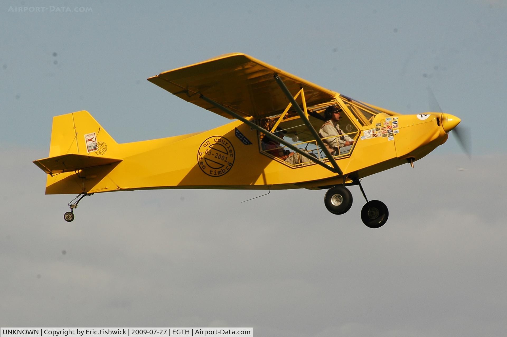 UNKNOWN, Ultralights various C/N Unknown, Yellow Microlight - Tour de France ULM 2009 - Anniversaire Louis Bleriot