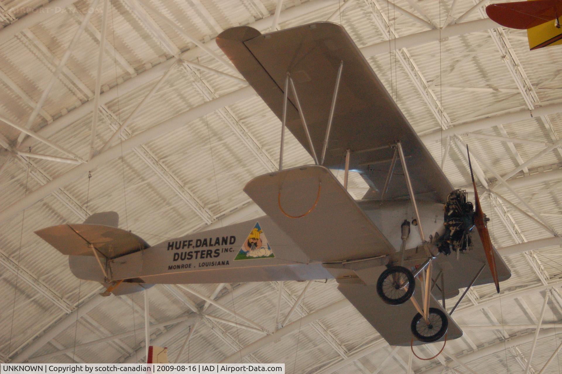UNKNOWN, Miscellaneous Various C/N unknown, Huff-Daland Duster at the Steven F. Udvar-Hazy Center, Smithsonian National Air and Space Museum, Chantilly, VA