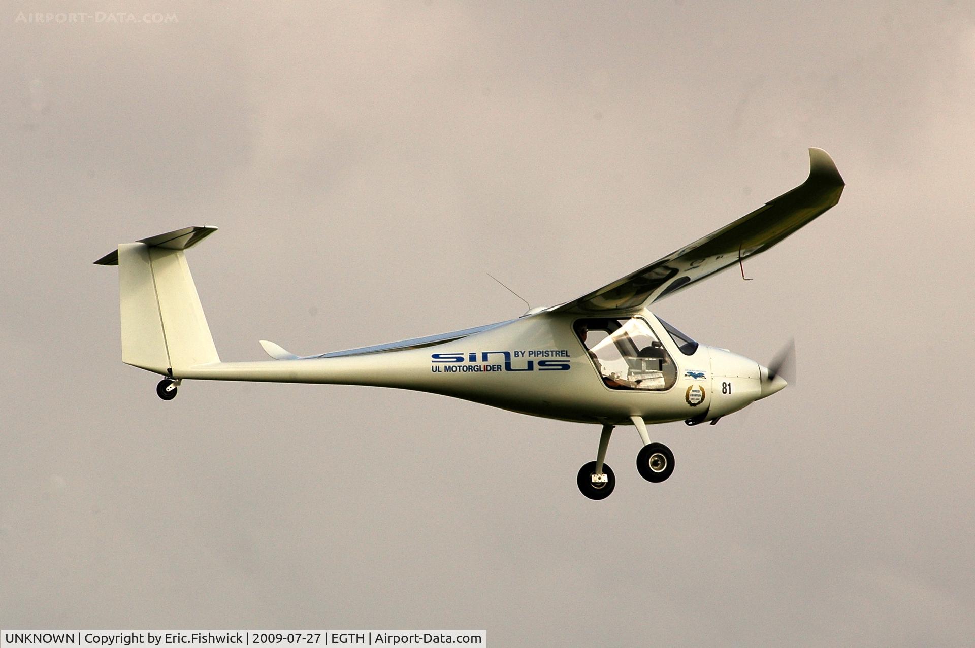 UNKNOWN, Ultralights various C/N Unknown, Pipistrel Sinus UL Motorglider - Tour de France ULM 2009 - Anniversaire Louis Bleriot