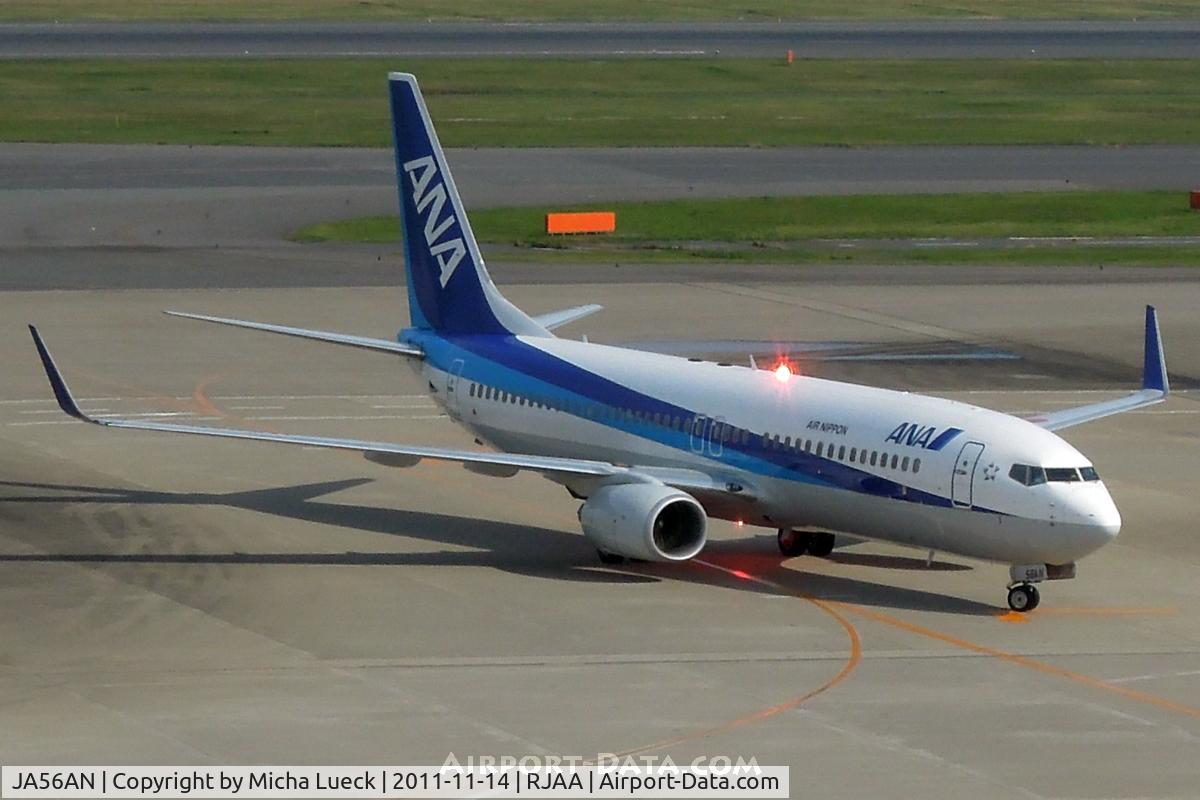 JA56AN, 2009 Boeing 737-881 C/N 33893, At Narita