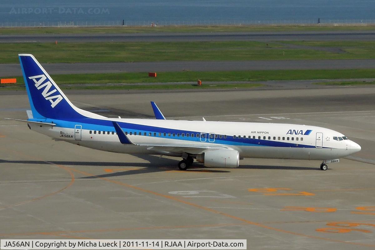 JA56AN, 2009 Boeing 737-881 C/N 33893, At Narita