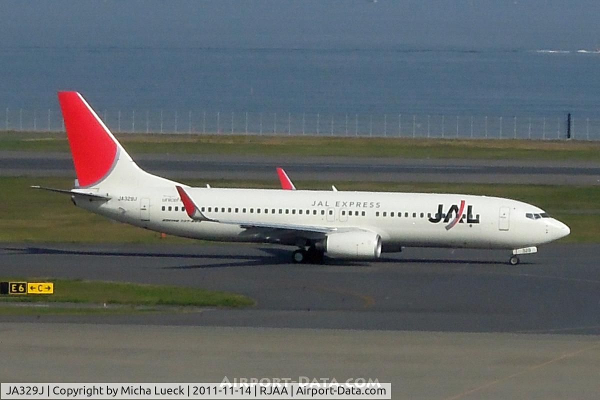 JA329J, 2010 Boeing 737-846 C/N 35358, At Narita