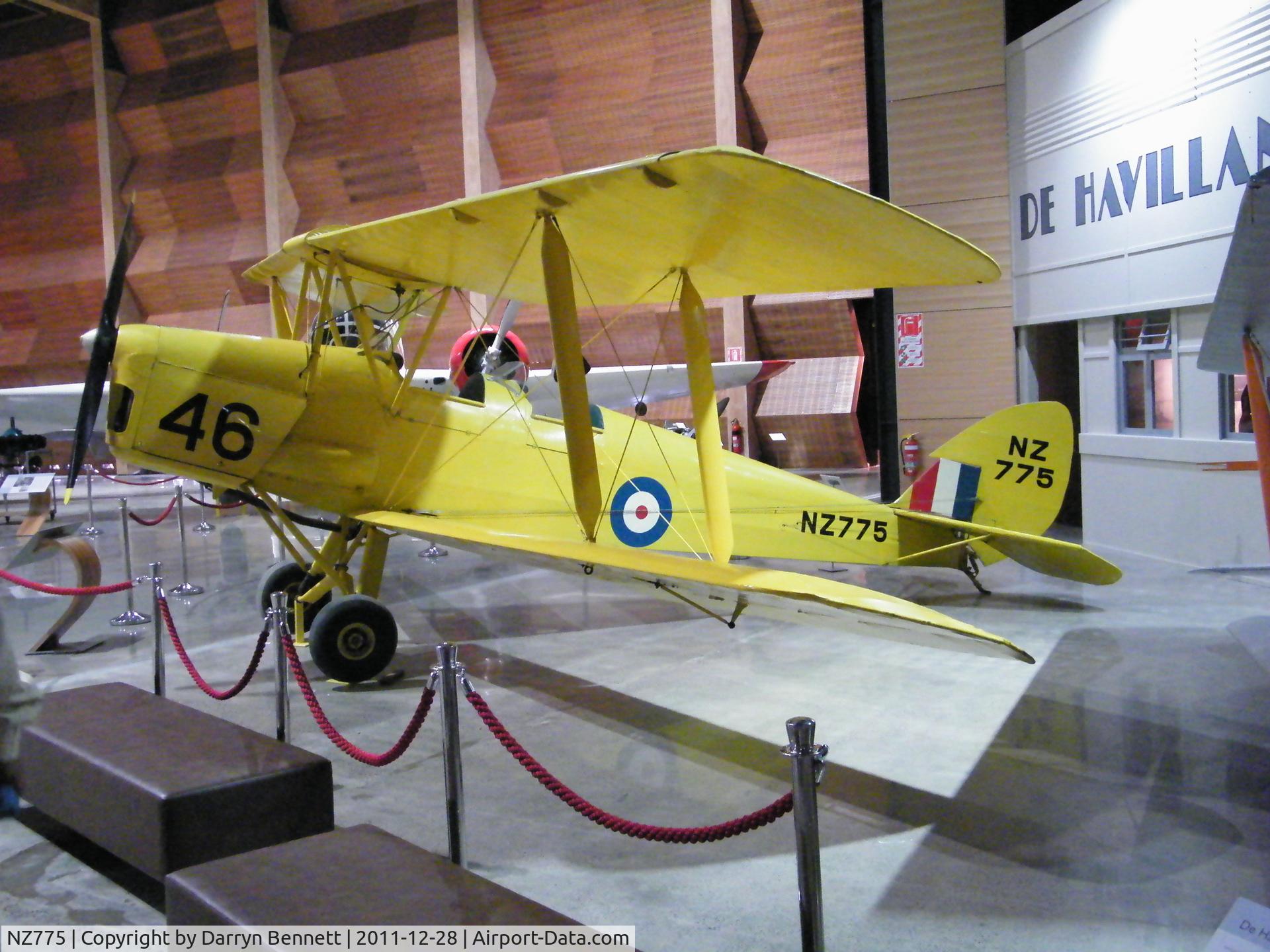 NZ775, 1940 De Havilland DH-82A Tiger Moth II C/N 83202, NZ775 in it's new home hanger at MOTAT in AKL