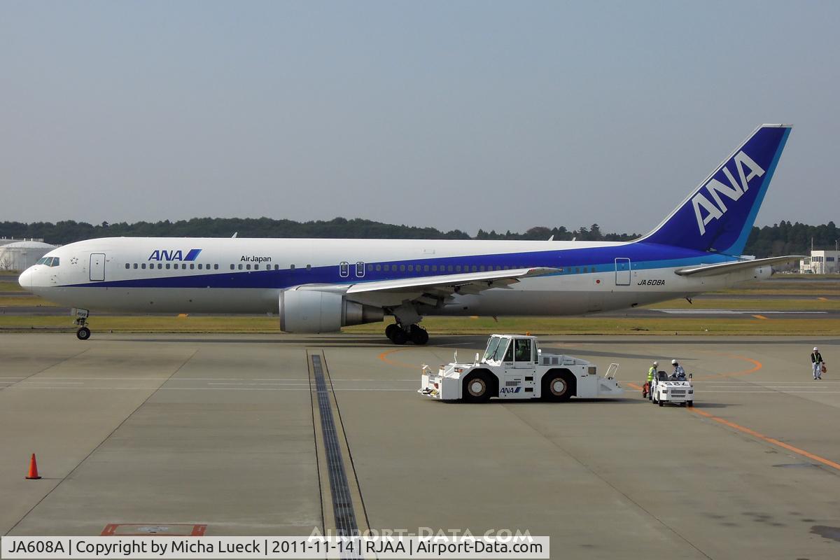 JA608A, 2002 Boeing 767-381/ER C/N 32977, At Narita