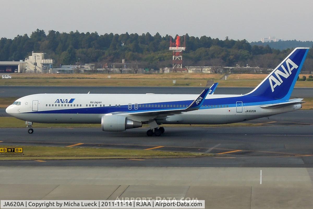 JA620A, 2010 Boeing 767-381/ER C/N 40565, At Narita