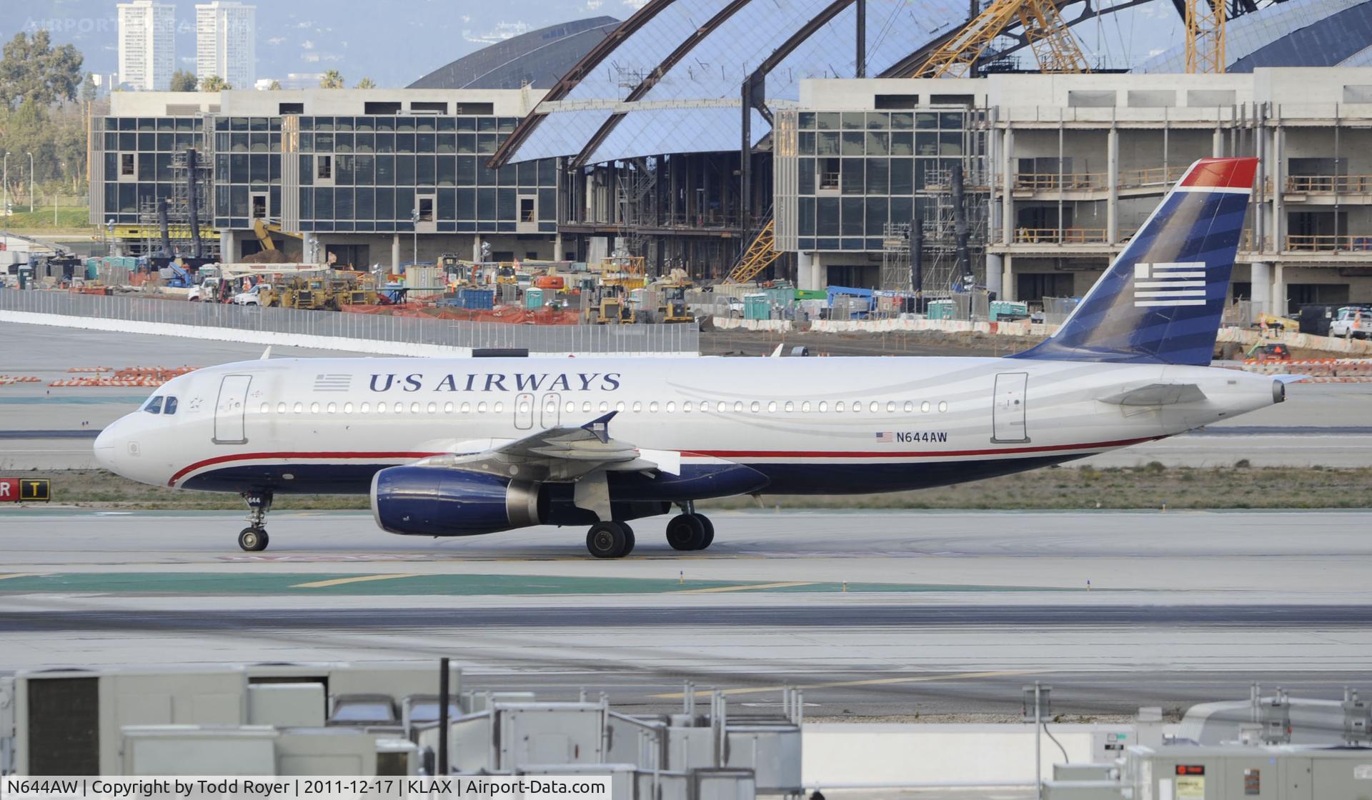 N644AW, 1992 Airbus A320-231 C/N 317, Arriving at LAX