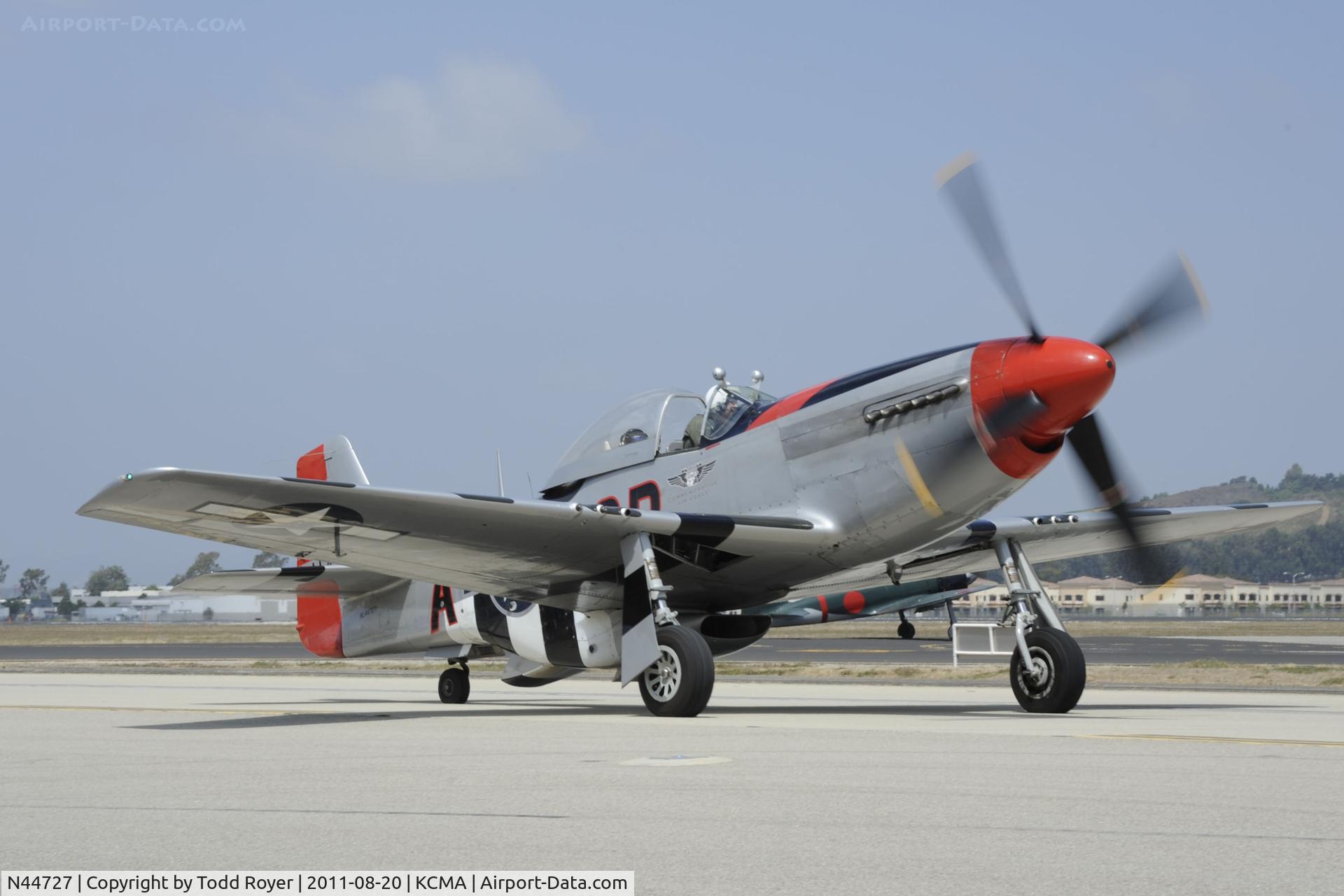 N44727, 1944 North American P-51D Mustang C/N 122-39198, Camarillo Airshow 2011