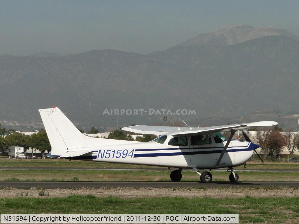 N51594, 1980 Cessna 172P C/N 17274326, Taxiing on taxiway Sieera heading for runway 26
