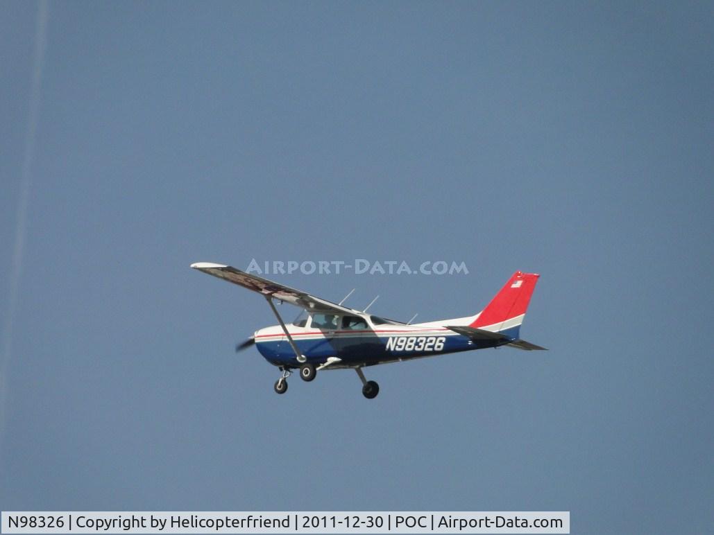 N98326, 1984 Cessna 172P C/N 17276278, Lifting off from runway 26