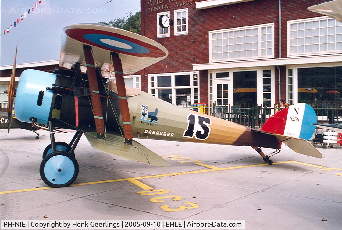 PH-NIE, 1991 Nieuport 28 C.1 Replica C/N 1, Dubbeldekker Fly In at Aviodrome Museum. Owner: Collection Early Birds