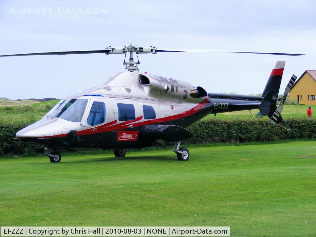 EI-ZZZ, 1981 Bell 222 C/N 47061, at the Royal Portrush Golf Club, Antrim, Northern Ireland