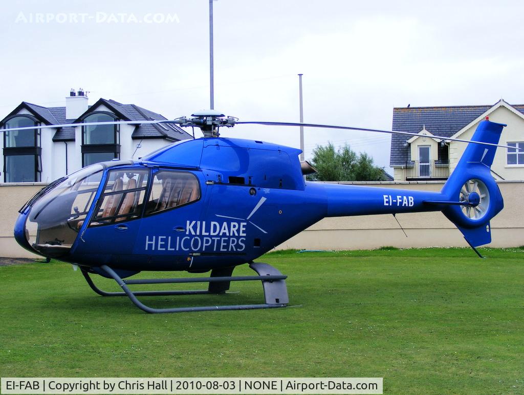 EI-FAB, 2000 Eurocopter EC-120B Colibri C/N 1155, at the Royal Portrush Golf Club, Antrim, Northern Ireland