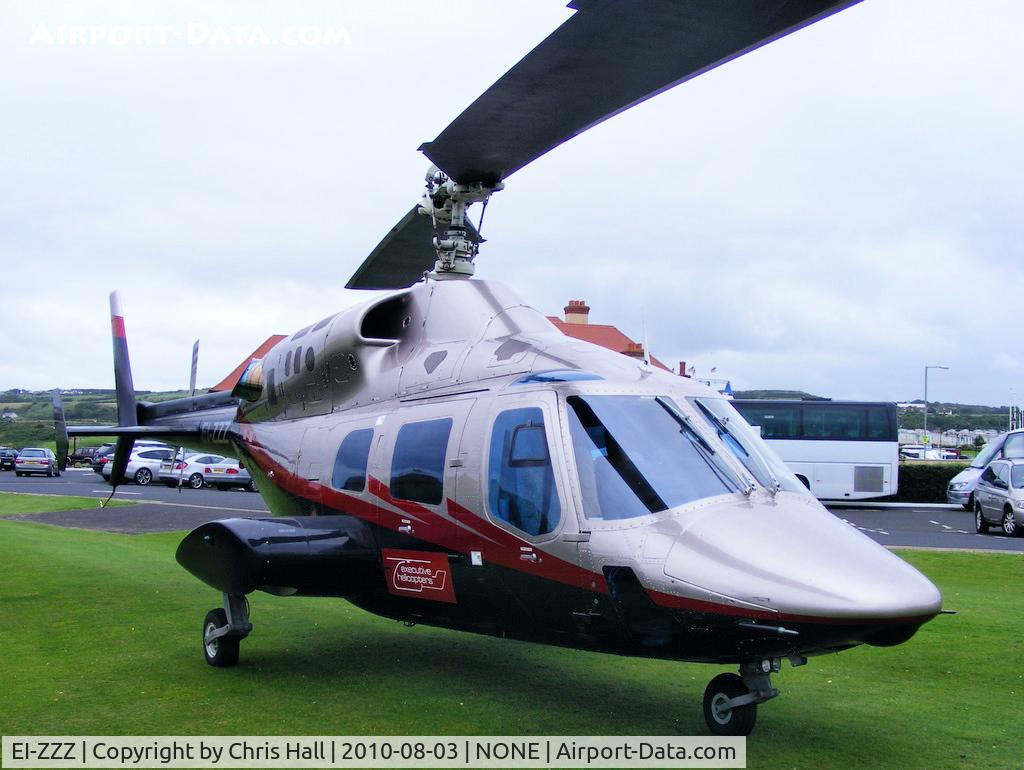 EI-ZZZ, 1981 Bell 222 C/N 47061, at the Royal Portrush Golf Club, Antrim, Northern Ireland