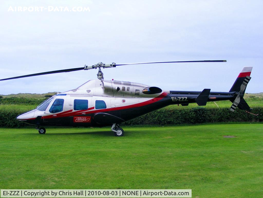 EI-ZZZ, 1981 Bell 222 C/N 47061, at the Royal Portrush Golf Club, Antrim, Northern Ireland
