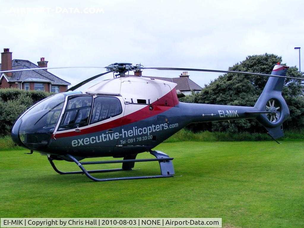 EI-MIK, 2000 Eurocopter EC-120B Colibri C/N 1104, at the Royal Portrush Golf Club, Antrim, Northern Ireland