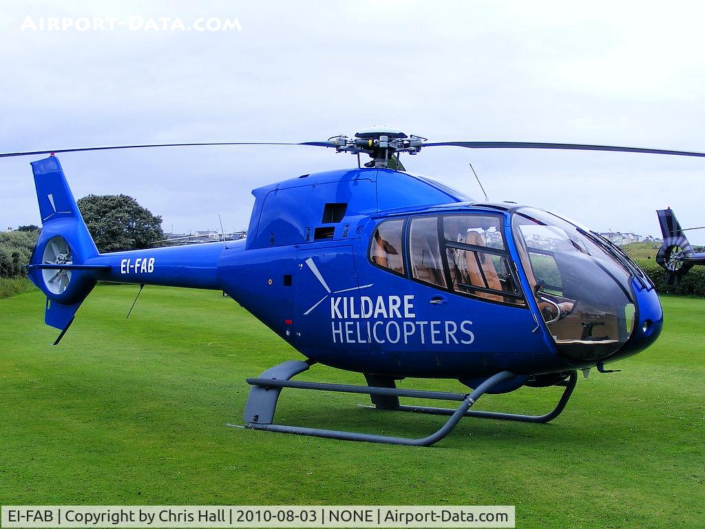 EI-FAB, 2000 Eurocopter EC-120B Colibri C/N 1155, at the Royal Portrush Golf Club, Antrim, Northern Ireland