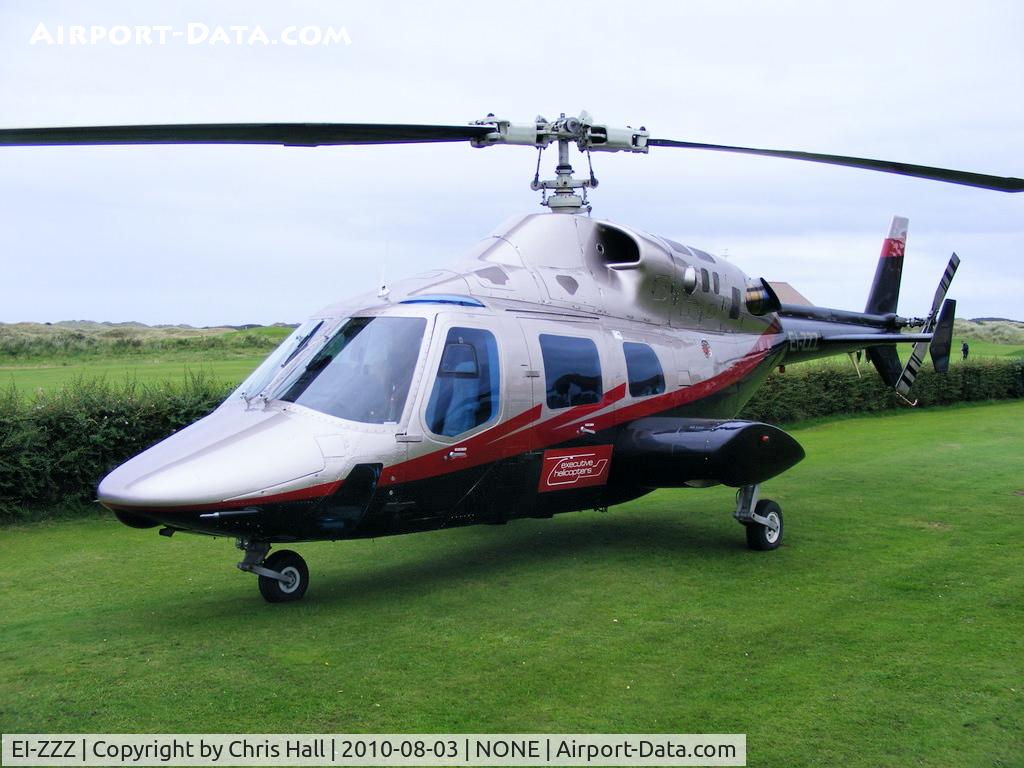 EI-ZZZ, 1981 Bell 222 C/N 47061, at the Royal Portrush Golf Club, Antrim, Northern Ireland