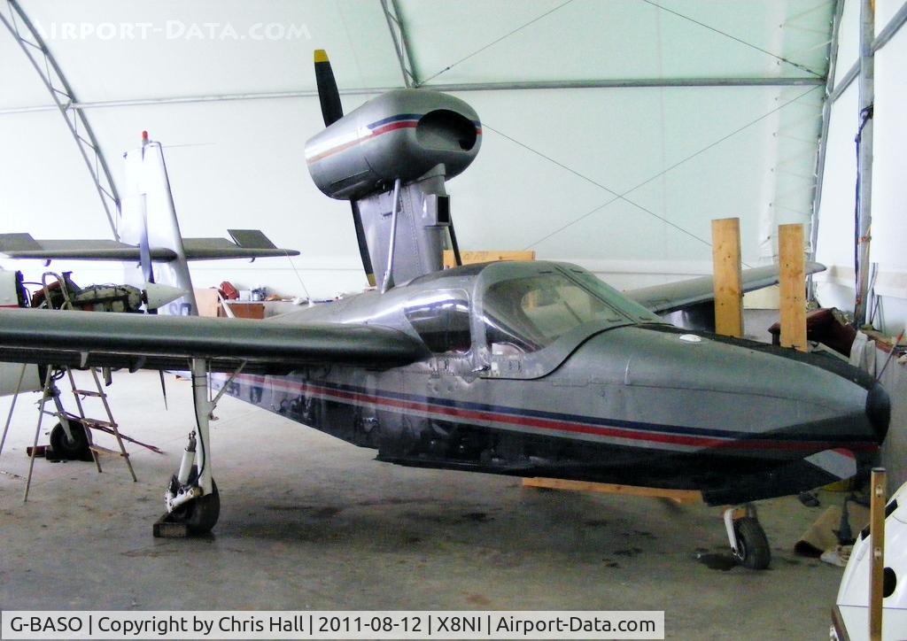 G-BASO, 1967 Lake LA-4-180 Amphibian C/N 358, at a small airfield in Northern Ireland