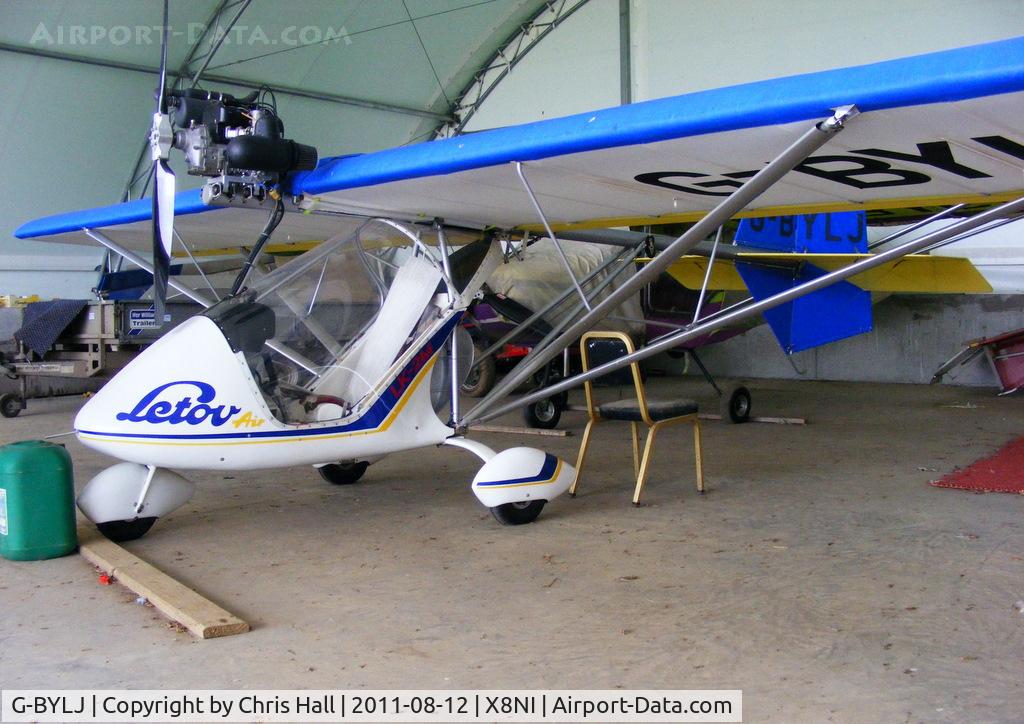 G-BYLJ, 1999 Letov LK-2M Sluka C/N PFA 263-13464, at a small airfield in Northern Ireland