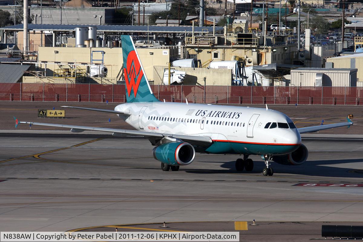 N838AW, 2005 Airbus A319-132 C/N 2615, USA Trip