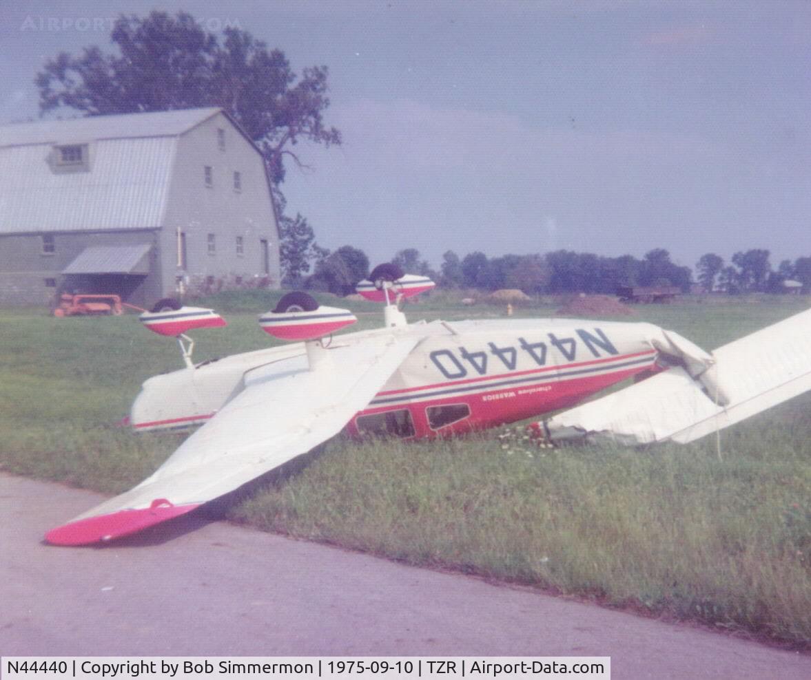 N44440, 2005 Fantasy Air Allegro 2000 C/N 05-210, Storm damaged '74 Warrior