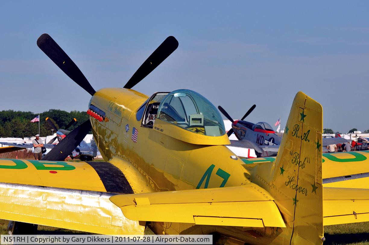 N51RH, North American P-51D Mustang C/N 44-74739, AirVenture 2011